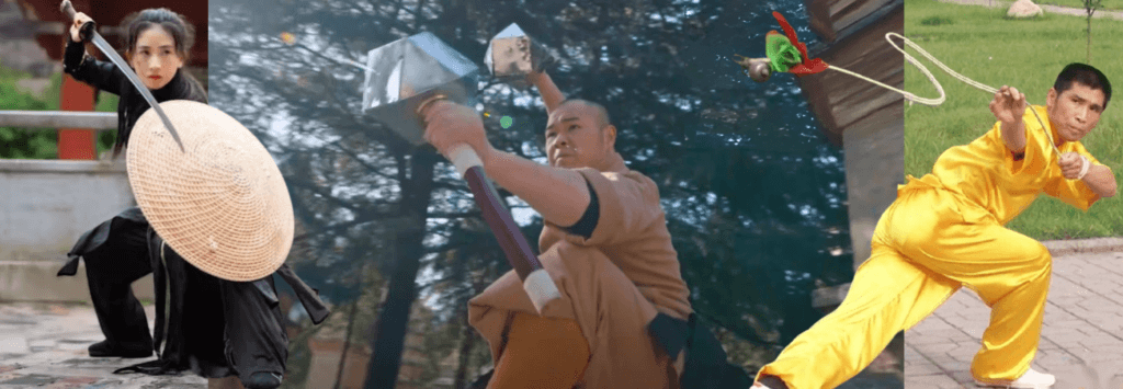 Shaolin 18 Arms Hammers and Shield