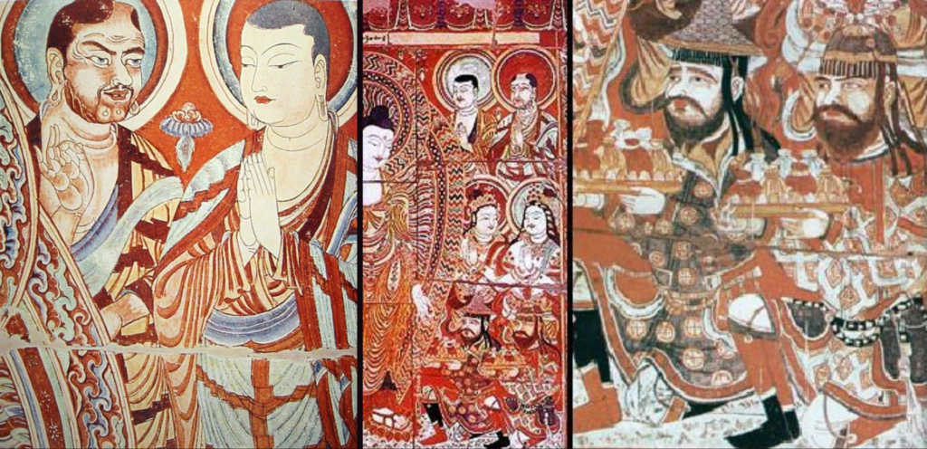 Murals from Mogao caves- Songdian (Ancient Iranian) Buddhists