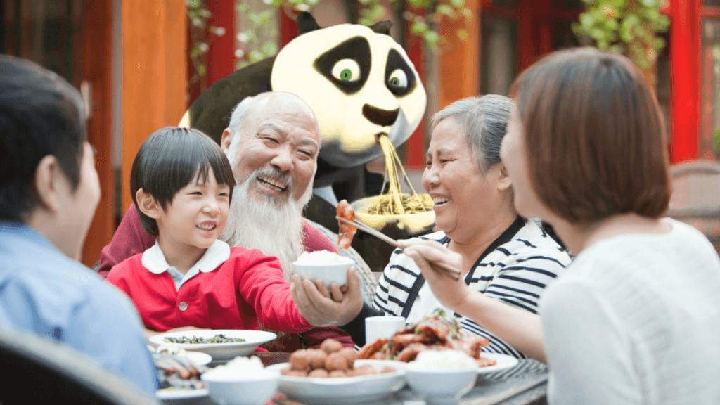 po family dinner in china
