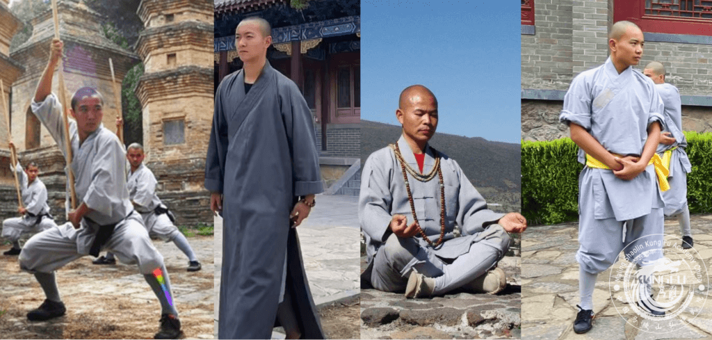 Grey Robes Buddhist and Warrior monks of the Shaolin Temple