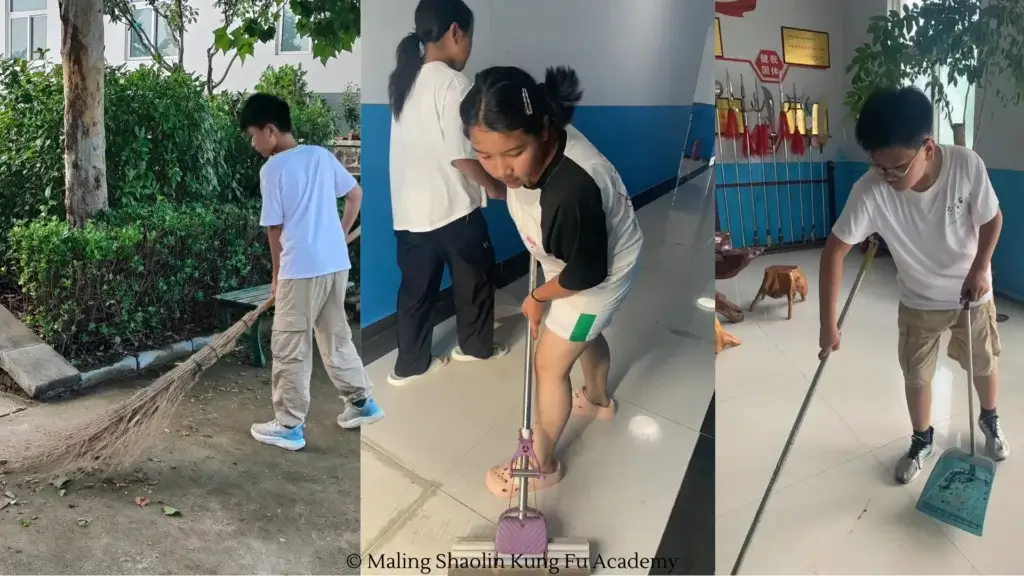 students cleaning mskfa china