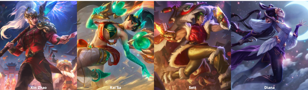 League of Legends Lunar Revel Skins