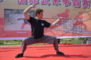 student testimonial Shane in Wushu competition