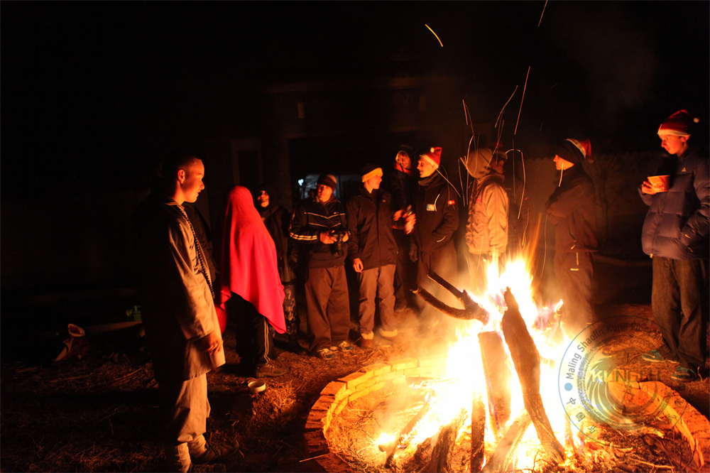 Christmas bonfire