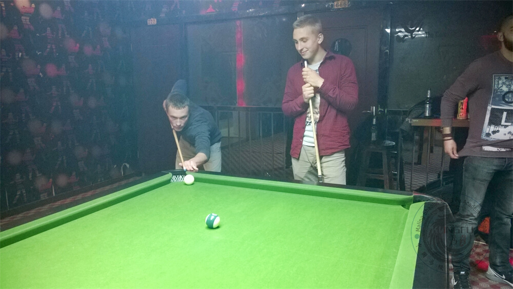 Playing billiards