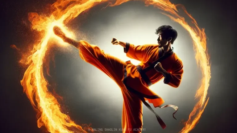 Shaolin Kung Fu warrior-fire-bending
